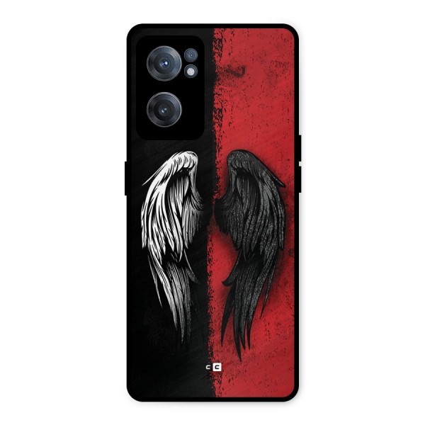 Angle Demon Wings Metal Back Case for OnePlus Nord CE 2 5G
